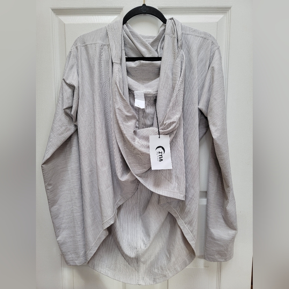 Zara Active Haze Yoga Shawl Space Gray Plus Size XXL NWT